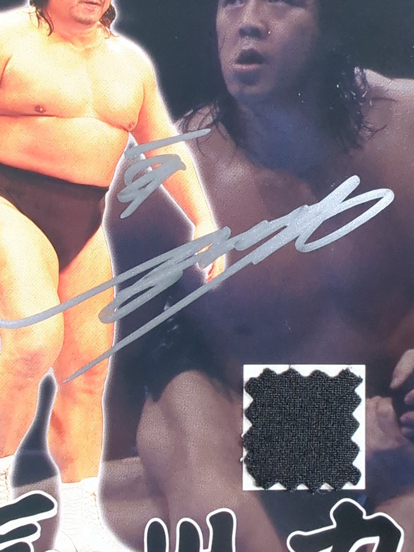 【hand signed autograph】 Riki Choshu Costume card worn by him