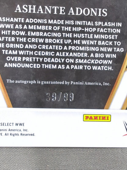 2024 PANINI WWE アシャンテ・アドニス 公式サインカード