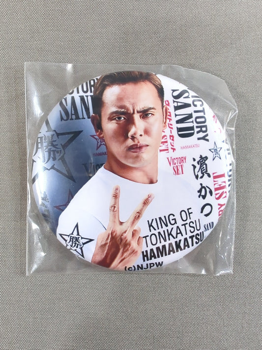 ★濱かつ×新日本★ オカダ・カズチカ 缶バッジ