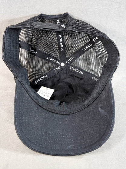 STARDOM Logo Mesh Caps (2) (Black× White)