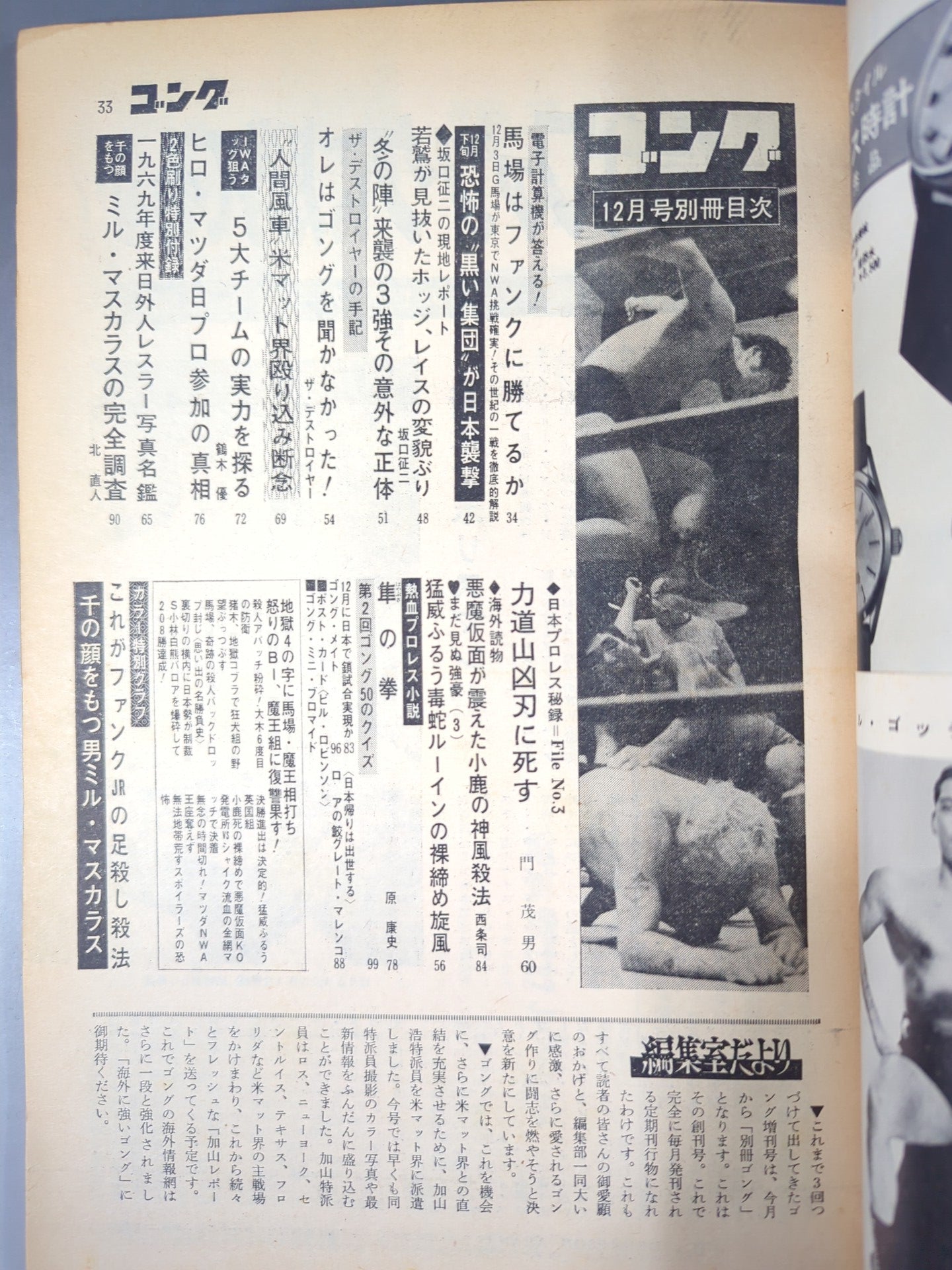 ☆創刊号☆ 別冊ゴングVol.1 No.1 – 闘道館