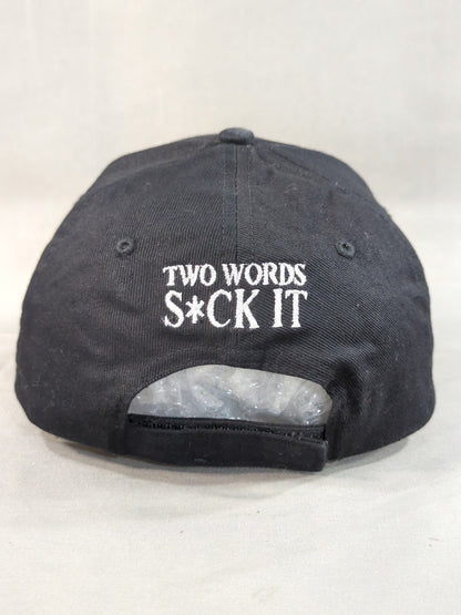 D-GENERATION X "TWO WORDS S*CK IT" Cap (Black)
