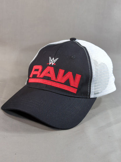 ★WWE 日本公演プレミアム席特典★ RAW メッシュキャップ(WWE/ブラック)
