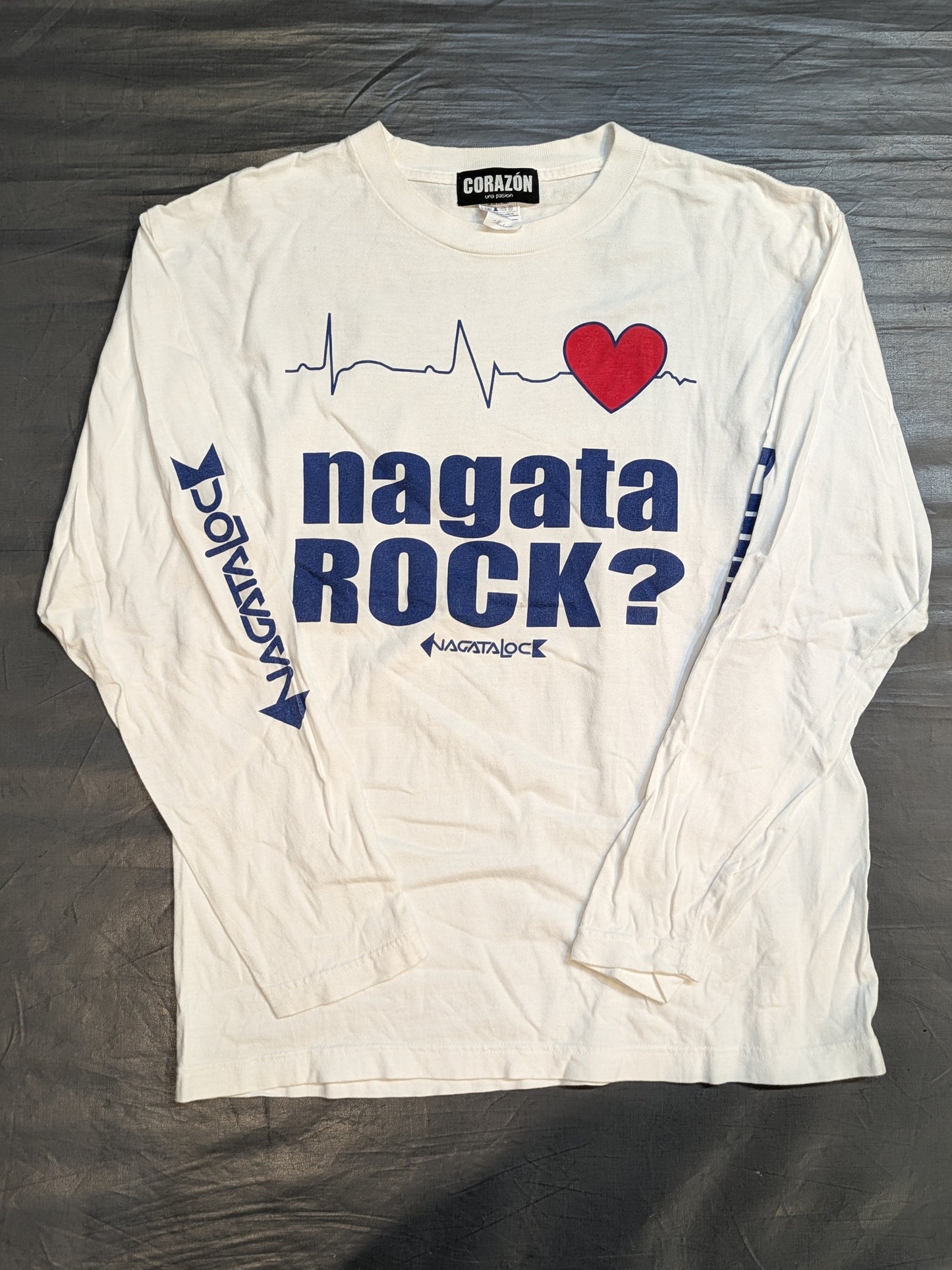 Yuji Nagata × CORAZON "nagata ROCK?" Long sleeve T-shirt