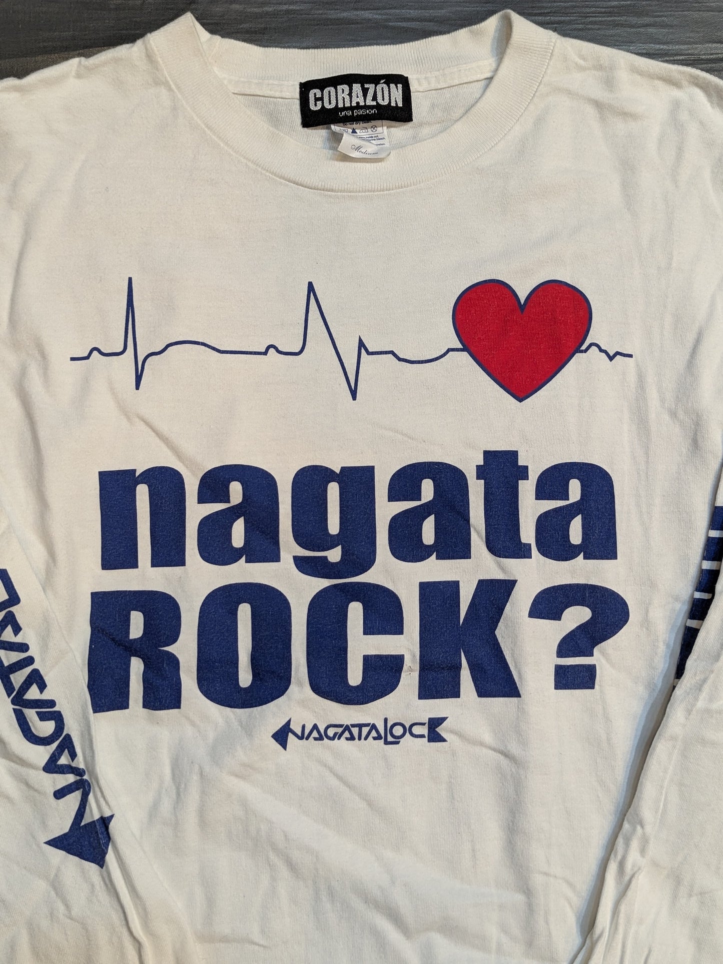 Yuji Nagata × CORAZON "nagata ROCK?" Long sleeve T-shirt