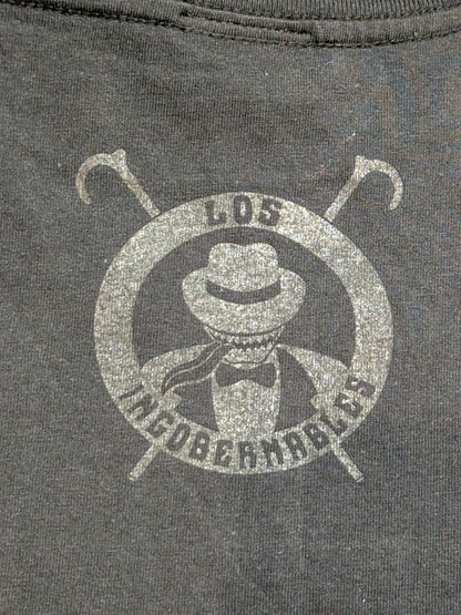 BUSHI  "INGOBERNABLES" T-shirt (Black×Black)