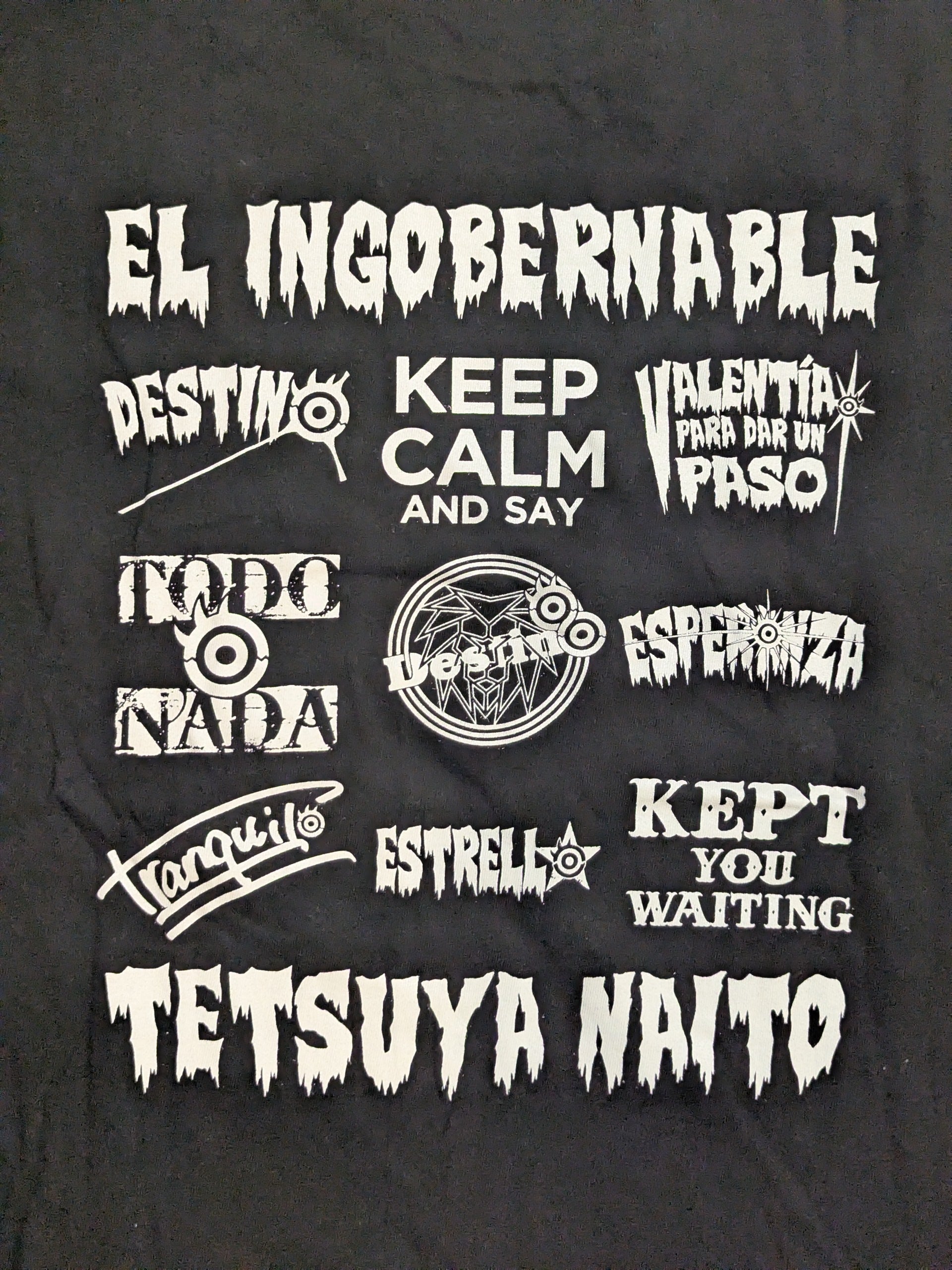内藤哲也「ロス・インゴベルナブレス」Tシャツ(2025・ブラック