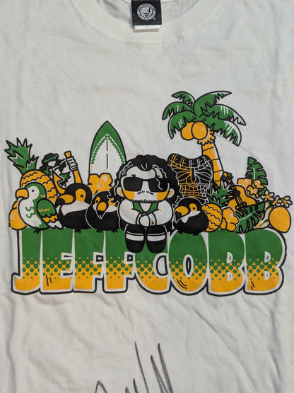 【hand signed autograph】 Jeff Cobb "HAWAIIAN NO SPACE" T-shirt