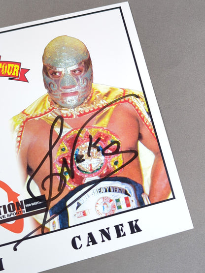 Tatsumi Fujinami & El Canek hand signed autograph  Pro-Photo 
