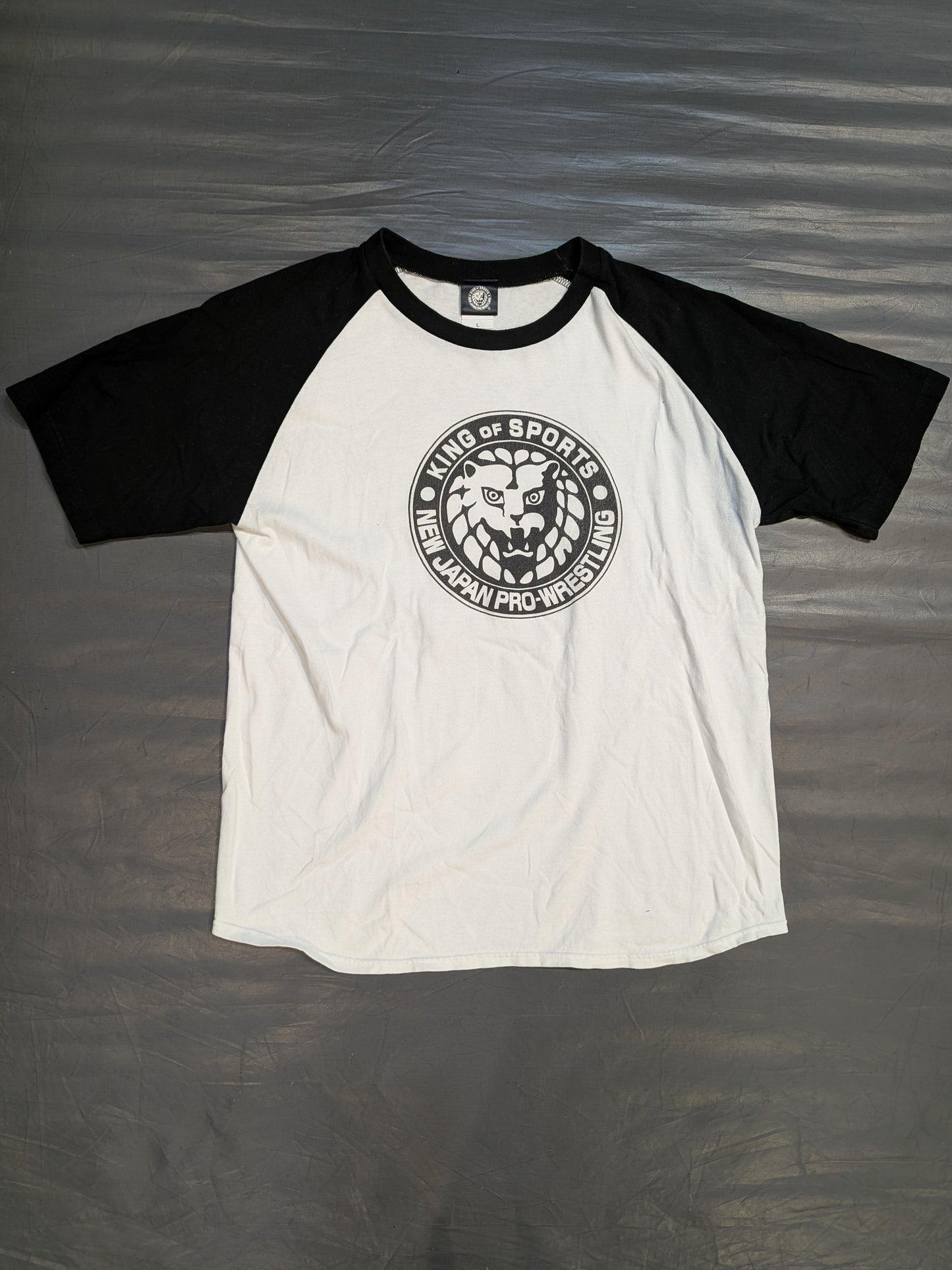 ライオンマーク ラグラン Tシャツ(ホワイト×ブラック)