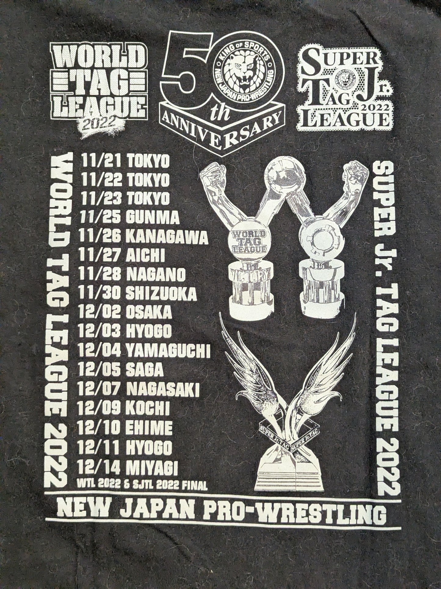 WORLD TAG LEAGUE 2022 & SUPER Jr. TAG LEAGUE 2022 Tournament Commemorative T-Shirt