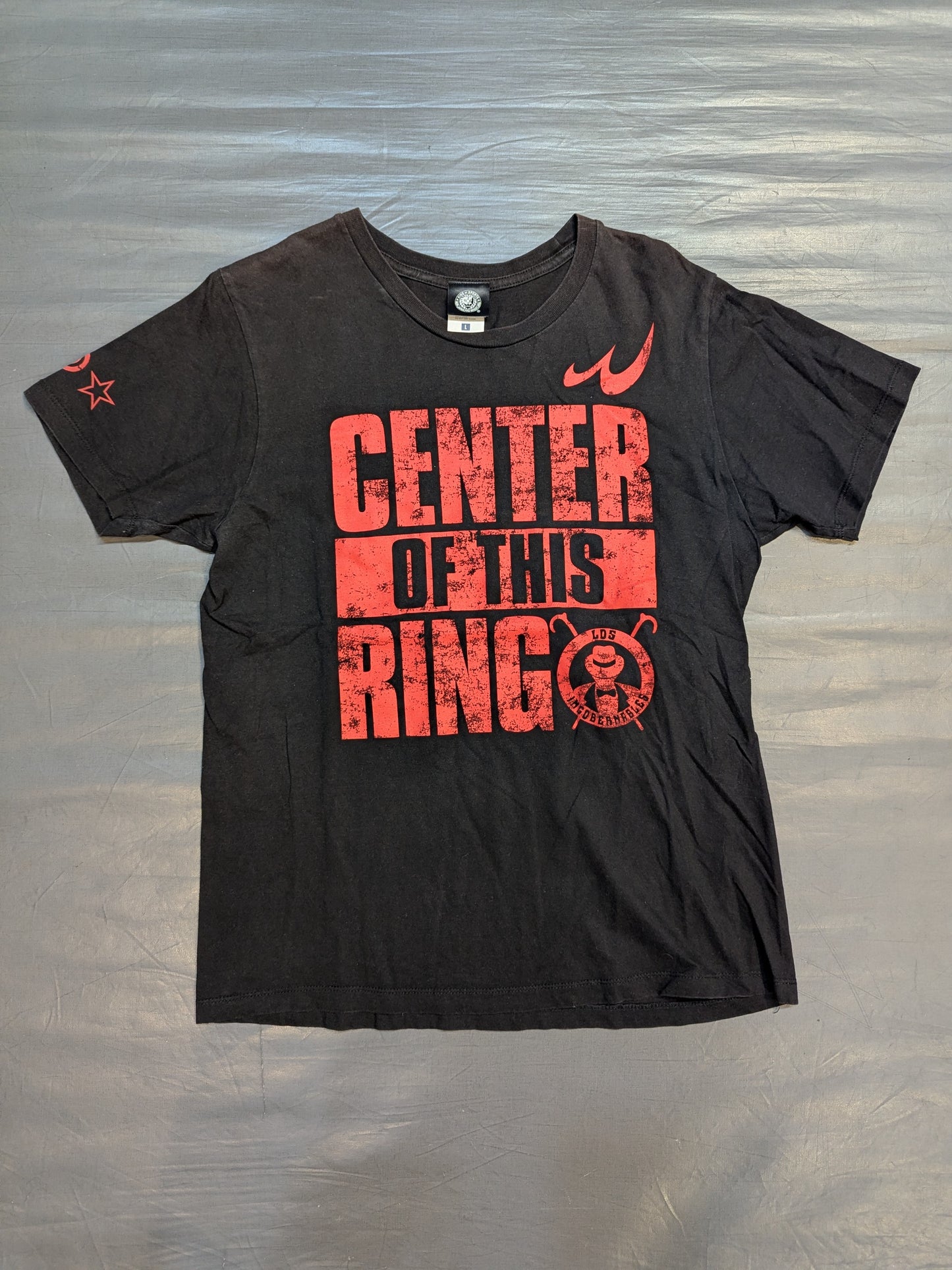 Tetsuya Naito "CENTER OF THIS RING" T-shirt (Black/2023)
