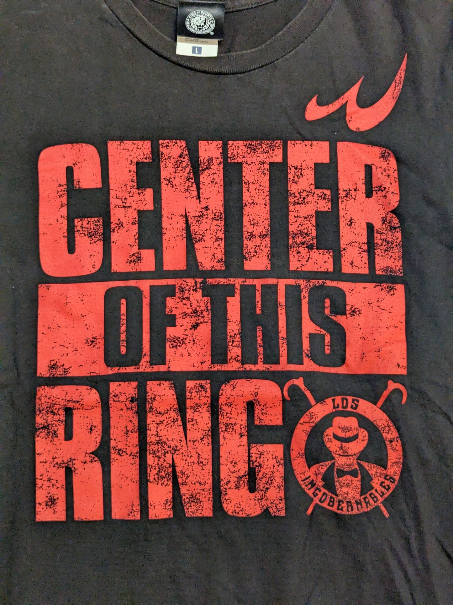 Tetsuya Naito "CENTER OF THIS RING" T-shirt (Black/2023)