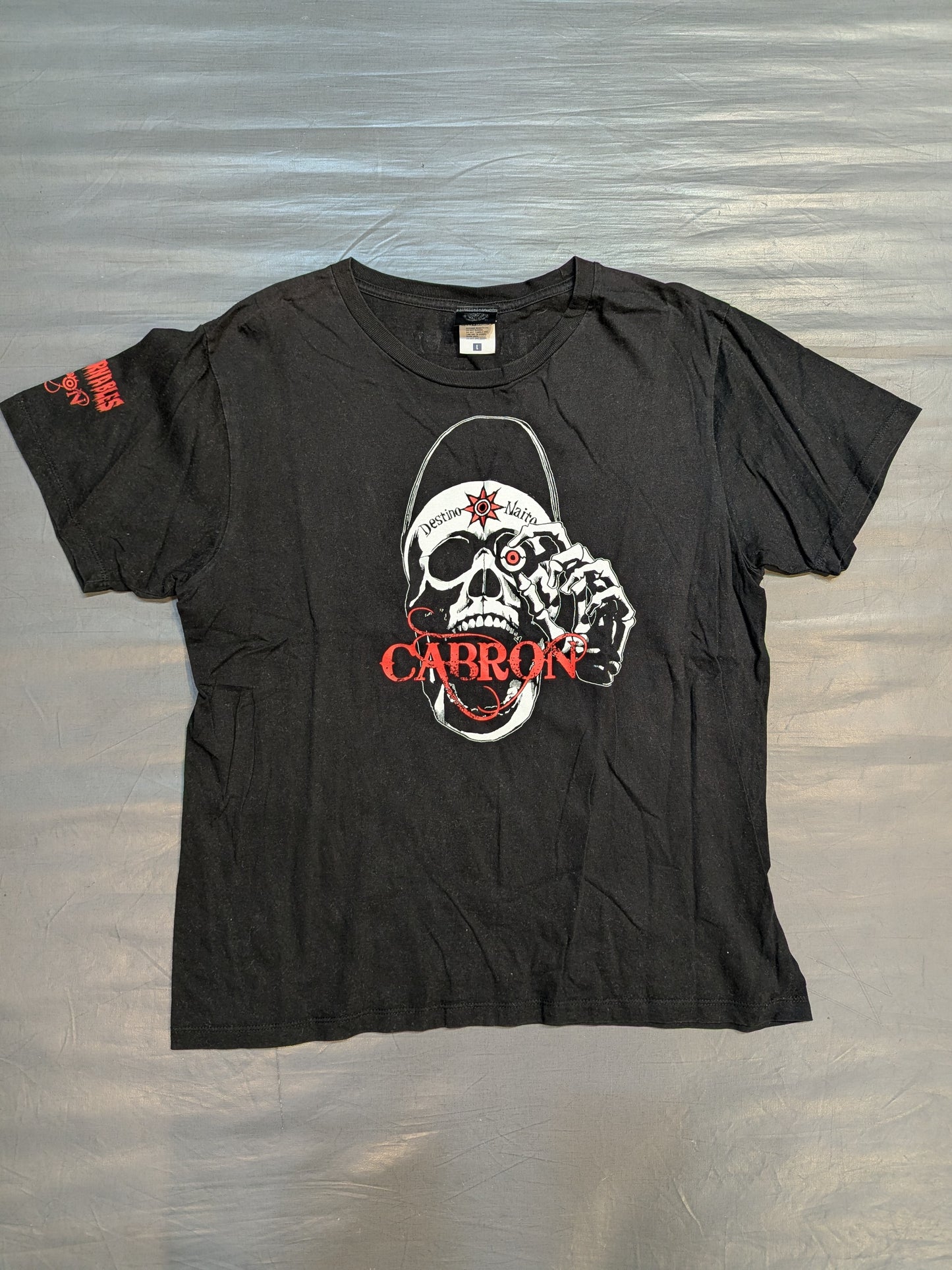 内藤哲也「CABRON スカルイラスト」Tシャツ