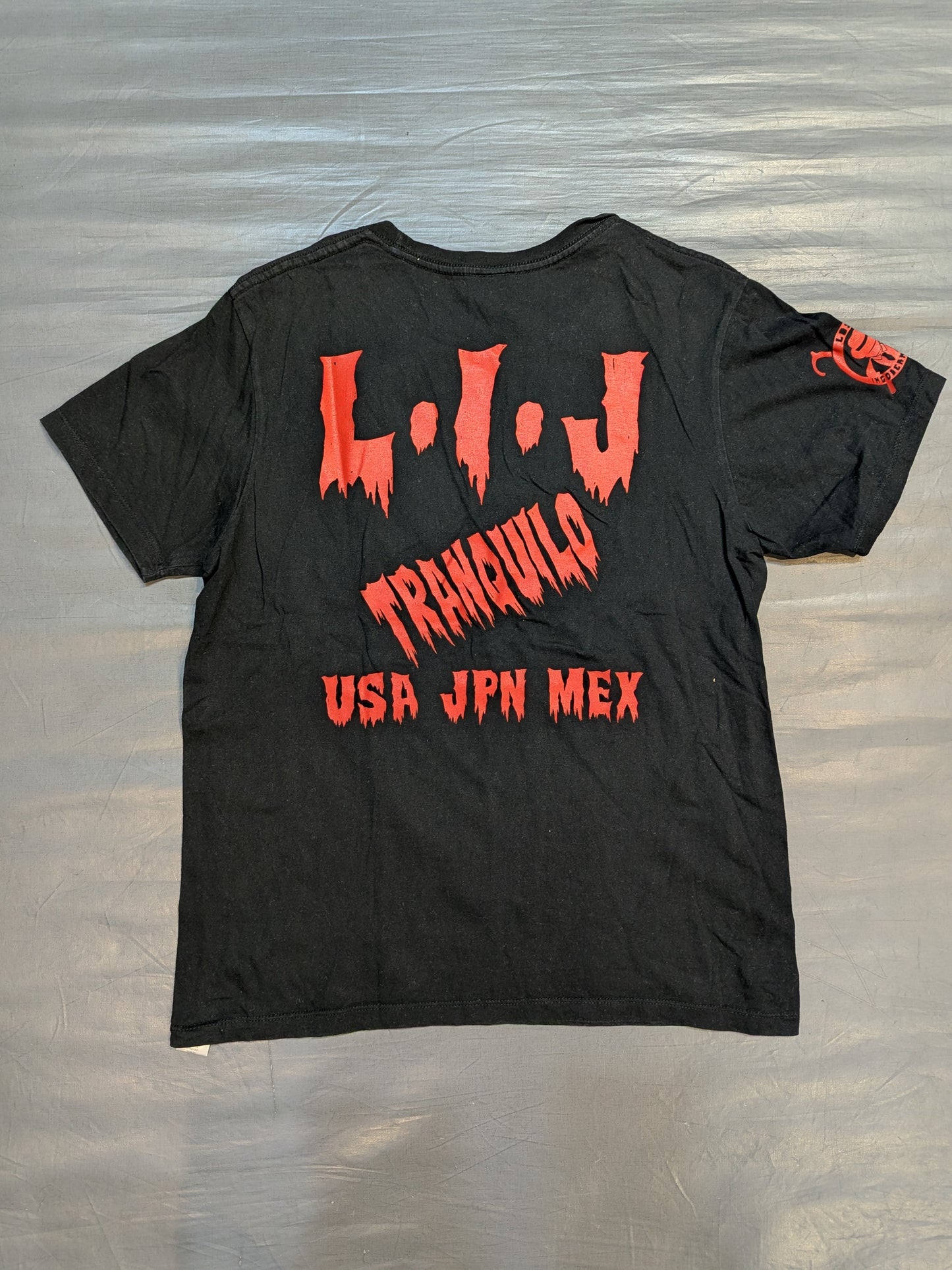L・I・J Tシャツ(ブラック×レッド）