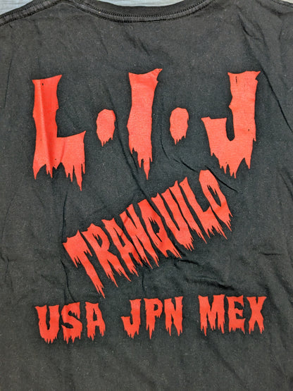 L・I・J Tシャツ(ブラック×レッド）