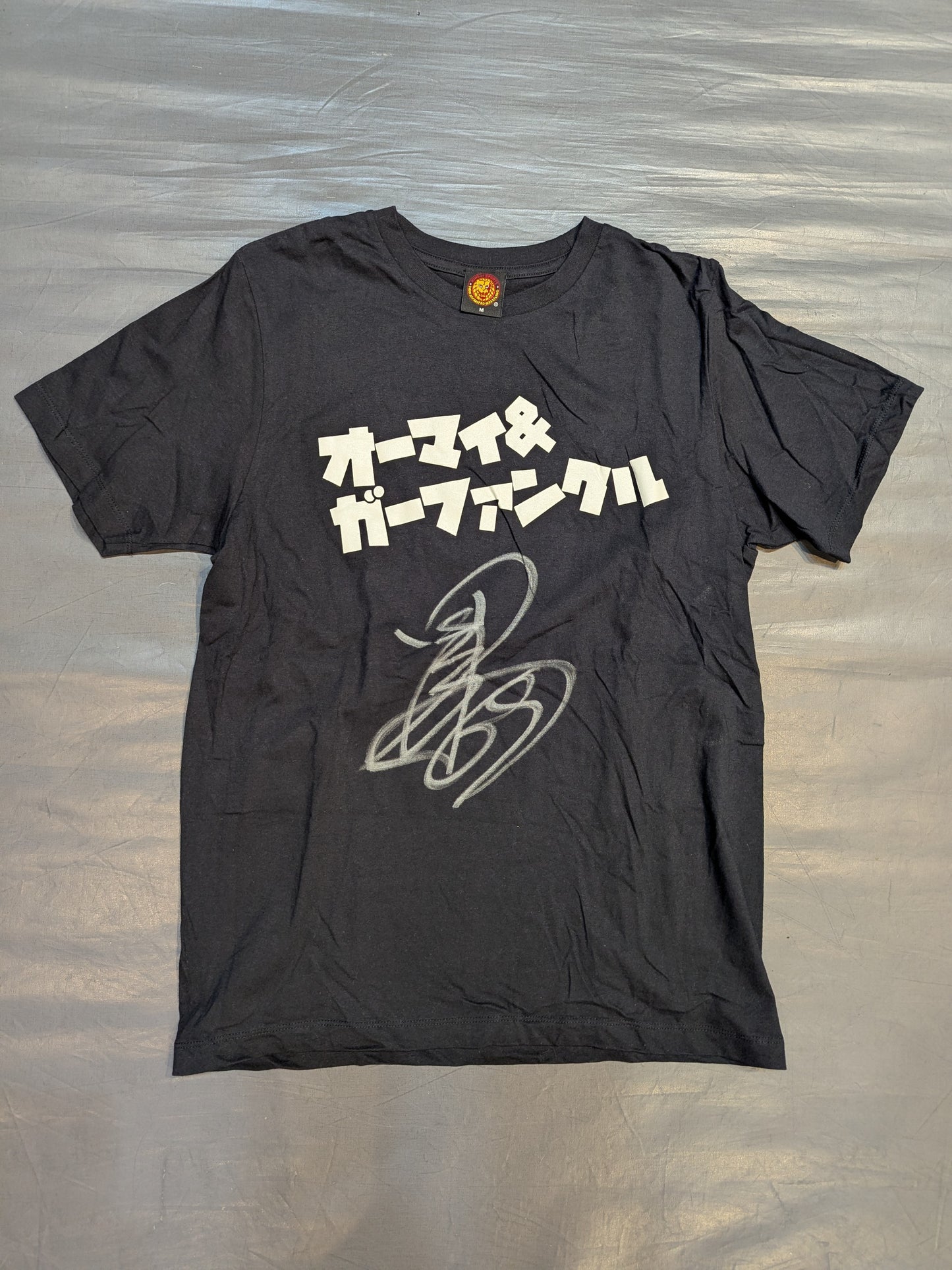 【hand signed autograph】 Taguchi Ryusuke "Oh My & Garfunkel" T-shirt (Black)