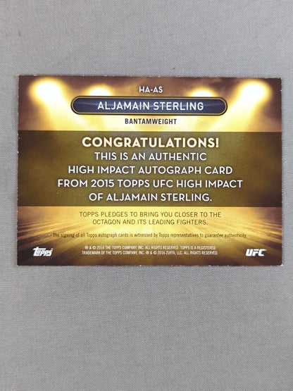2016 TOPPS アルジャメイン・スターリング 公式サインカード