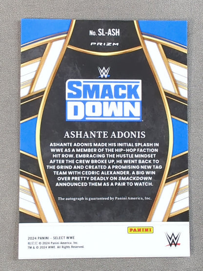2024 PANINI WWE Ashante Adonis Official Autographed Card