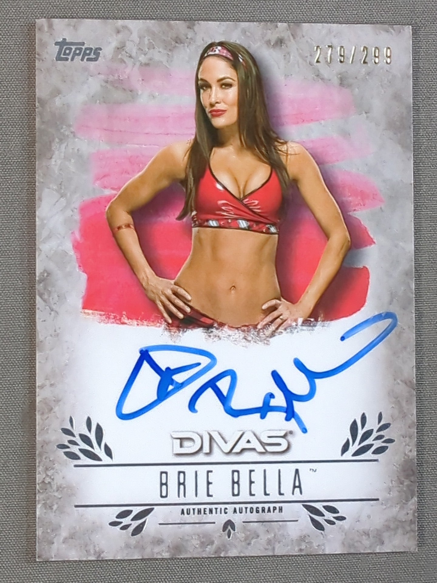 2016 TOPPS WWE ブリー・ベラ 公式サインカード – 闘道館