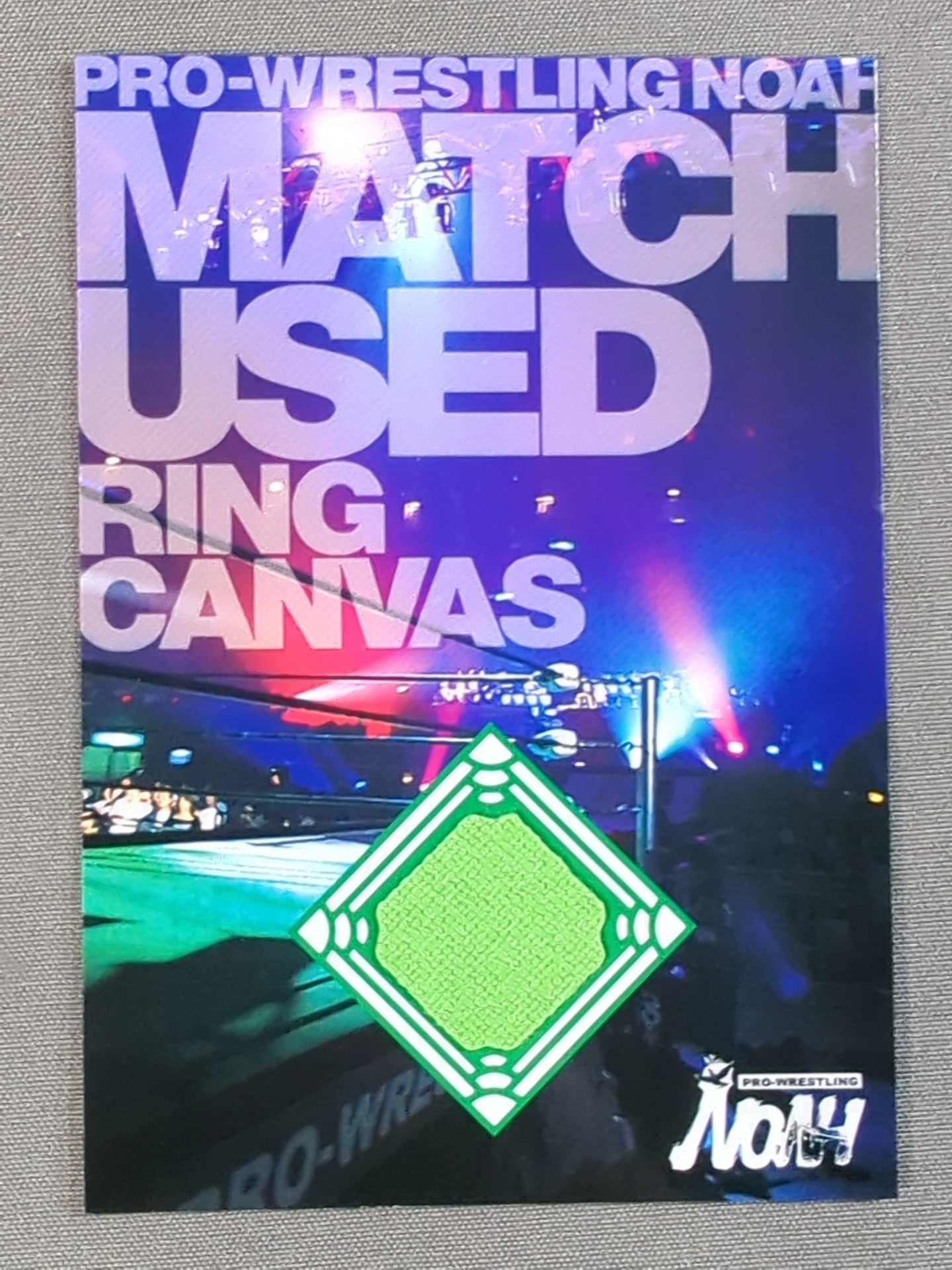 Pro-wrestling  NOAH 2004.7.10 Tokyo Dome Advance Commemorative Worn by Him  Ring Canvas Card