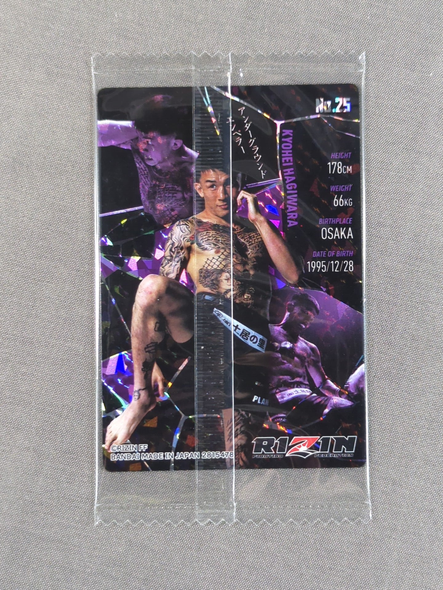 RIZIN ウエハースカード 2025 萩原京平 – 闘道館