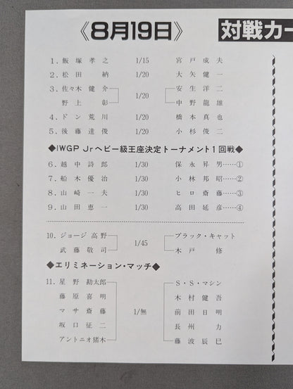 ★ポートレート3枚・VHS広告付★ サマー・ナイト・フィーバーIN国技館