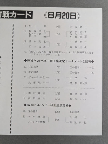 ★ポートレート3枚・VHS広告付★ サマー・ナイト・フィーバーIN国技館