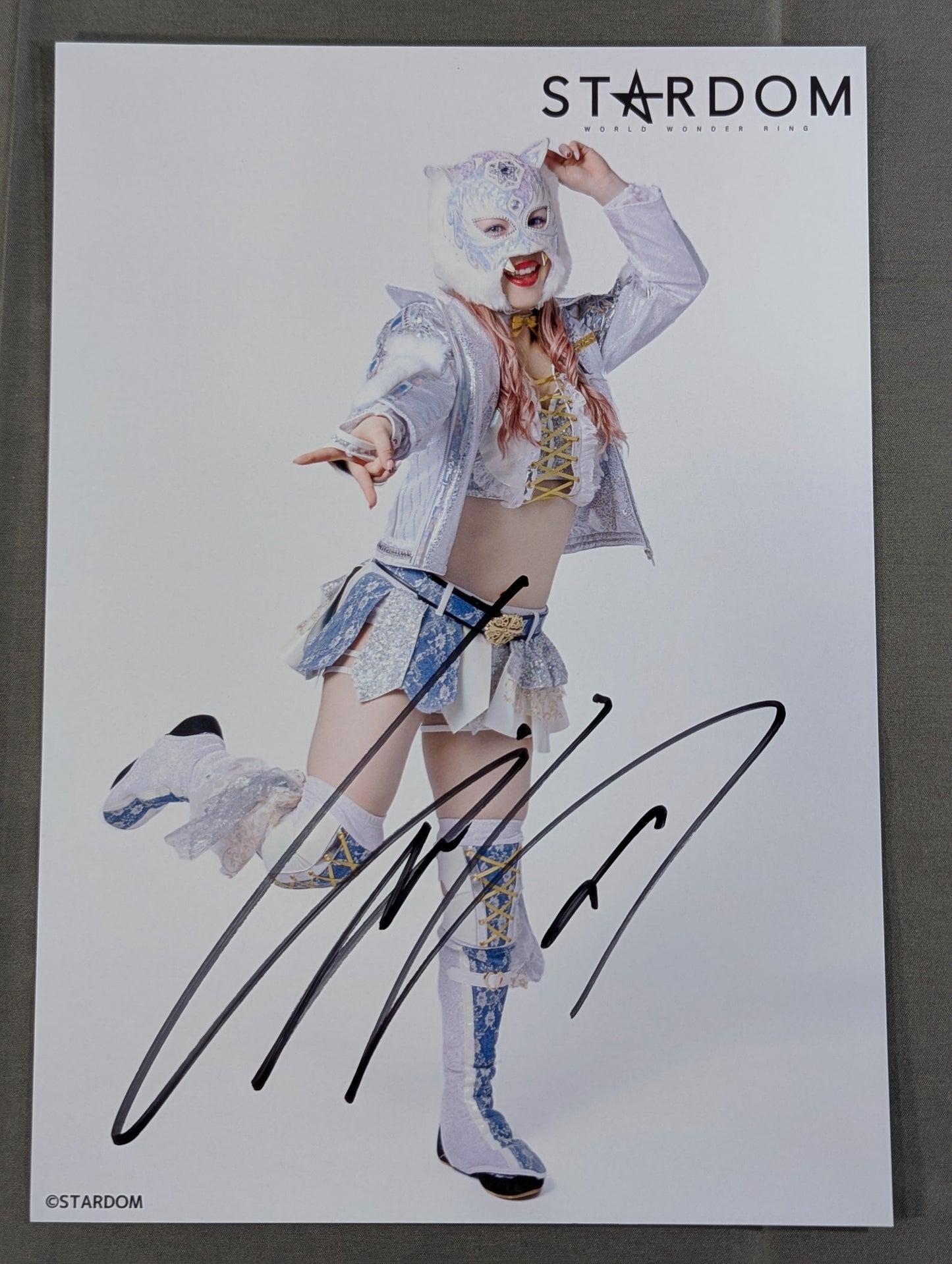 STARLIGHT KID  hand signed autograph  Starda Mu Pro-Photo (G-8)