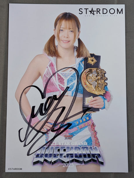 ★IWGP★ 岩谷麻優 直筆サイン入り スターダムポートレート(A-5)