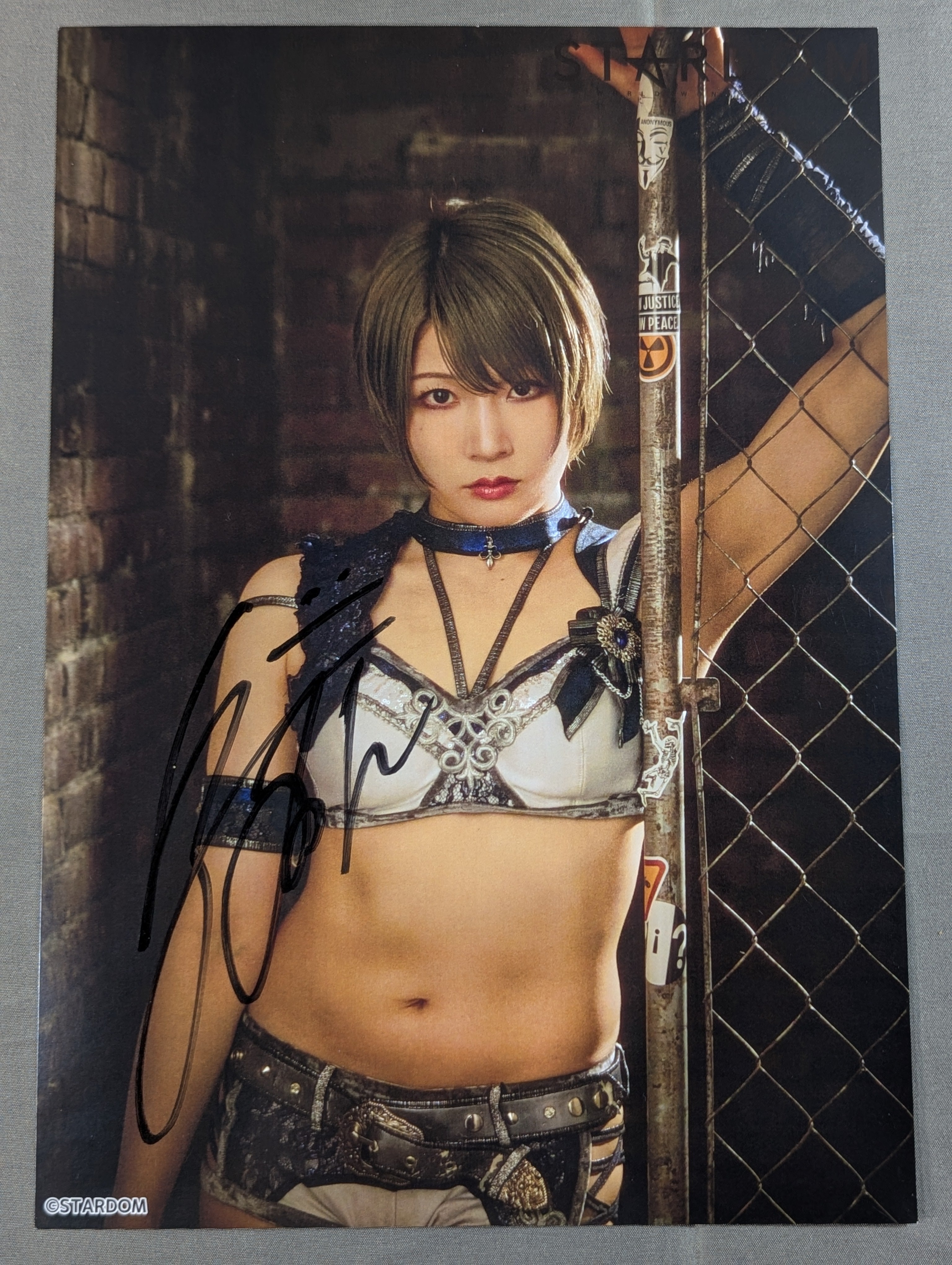 MASSU　スターダム　安納サオリ　直筆サイン入りアクリルパネル 安納サオリ 直筆サイン入り スターダムポートレート(E-3) – 闘道館