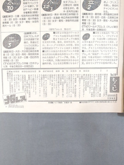 週刊プロレス19