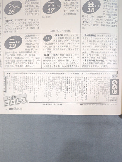 週刊プロレス154