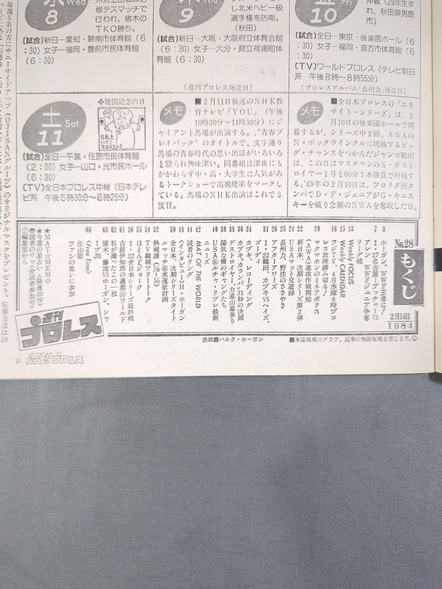 週刊プロレス28
