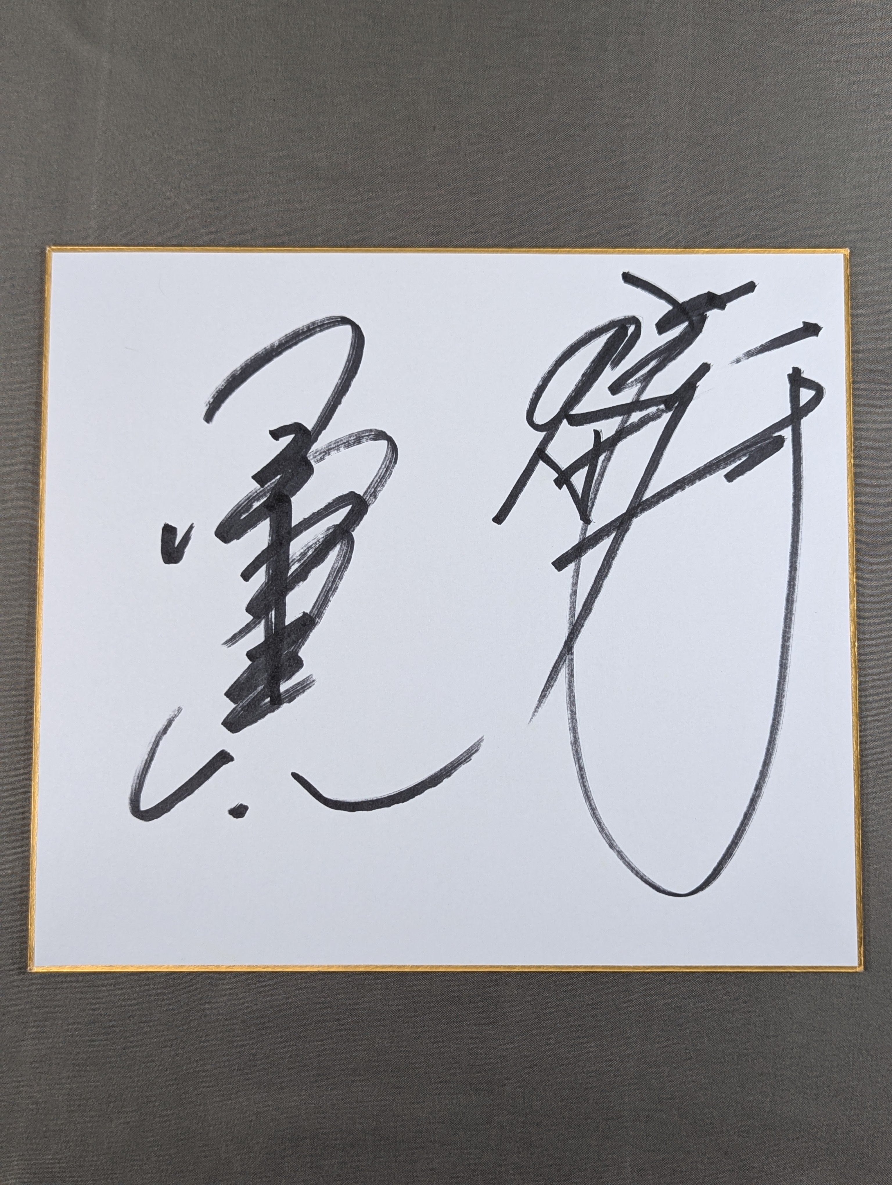 サイン色紙 – 闘道館