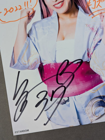 Mina Shirakawa  hand signed autograph  Starda Mu Pro-Photo (L-9)