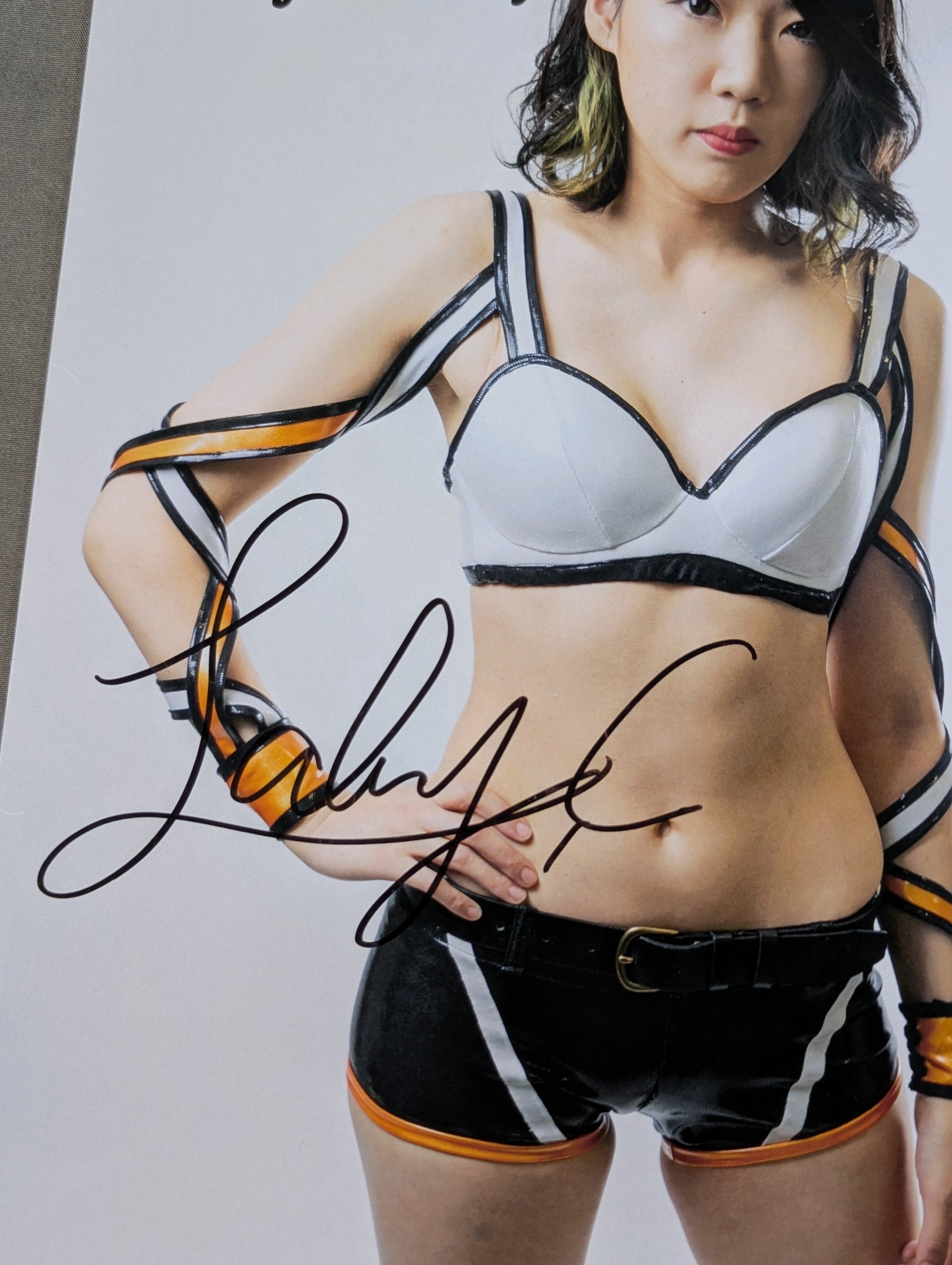 レディ・C 直筆サイン入り スターダムポートレート(G-3) – 闘道館