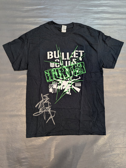 【hand signed autograph】Yoshitatsu "BULLET CLUB HUNTER" T-shirt (Black)