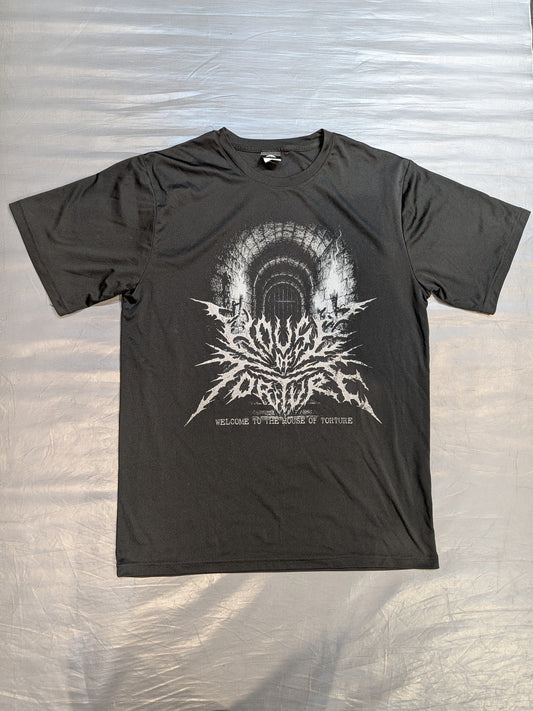 HOUSE OF TORTURE ドライTシャツ(2025・ブラック×シルバー)