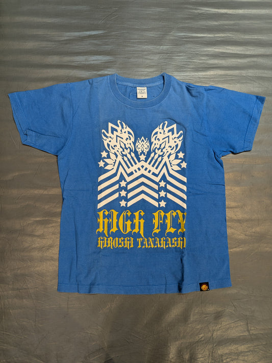 棚橋弘至×ガッツ・ダイナマイト・キャバレーズ コラボTシャツ(ブルー)