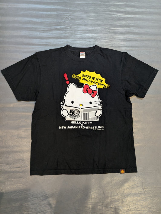 Hello Kitty ×New Japan Pro Wrestling  "50th Anniversary" Collaboration T-Shirt