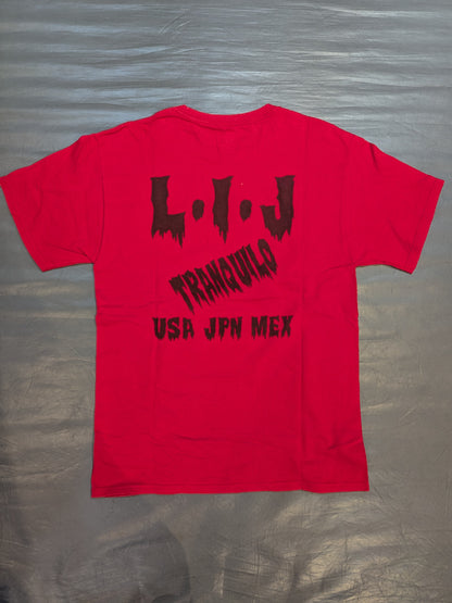 L・I・J Tシャツ(レッド×ブラック)