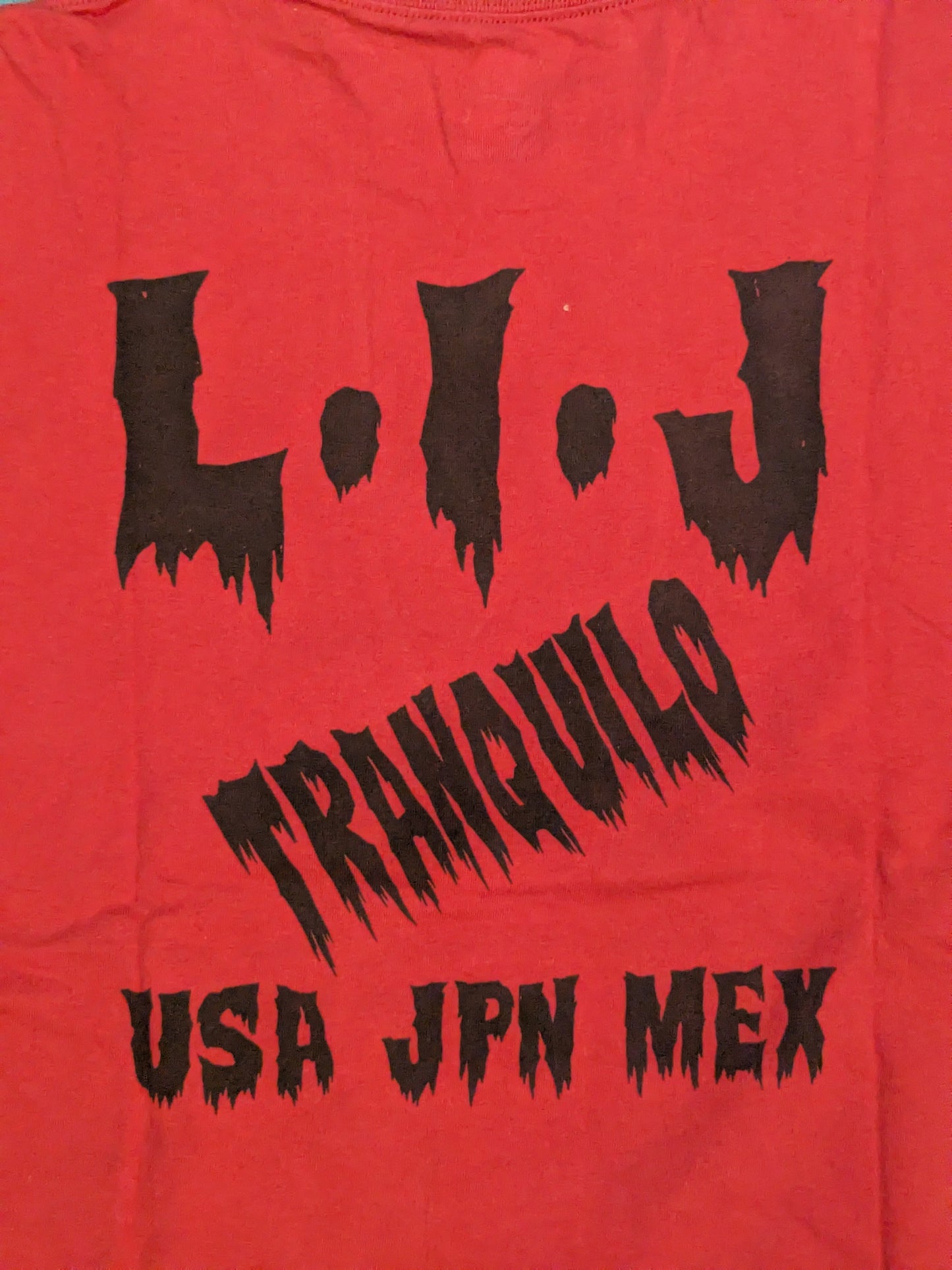 L・I・J Tシャツ(レッド×ブラック)