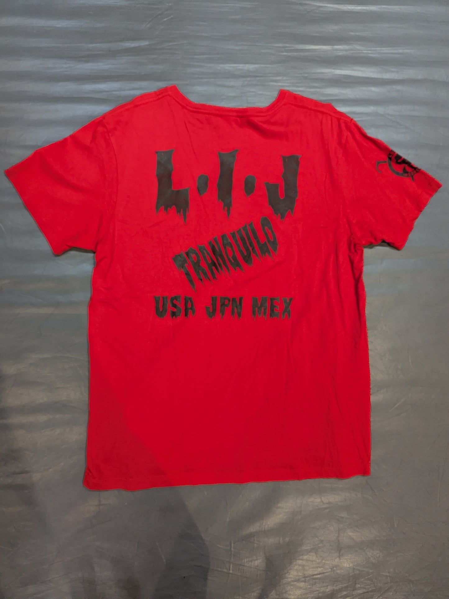 L・I・J Tシャツ②(レッド×ブラック)