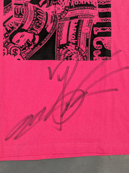 【hand signed autograph】 Kazuchika Okada " bookoo bucks T-shirt