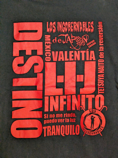 内藤哲也×L・I・J Tシャツ(ブラック×レッド)