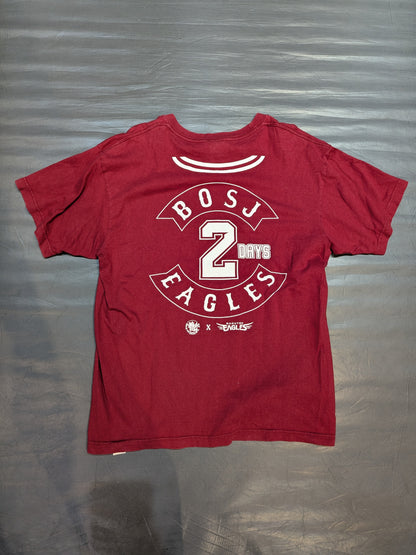 Tohoku Rakuten Golden Eagles × NJPW 2nd Collaboration "E26" T-shirt (Grimson Red)