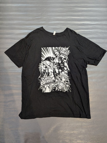 Drilla Moloney  & Clark Connors "BULLET CLUB WAR DOGS" Illustration T-Shirt