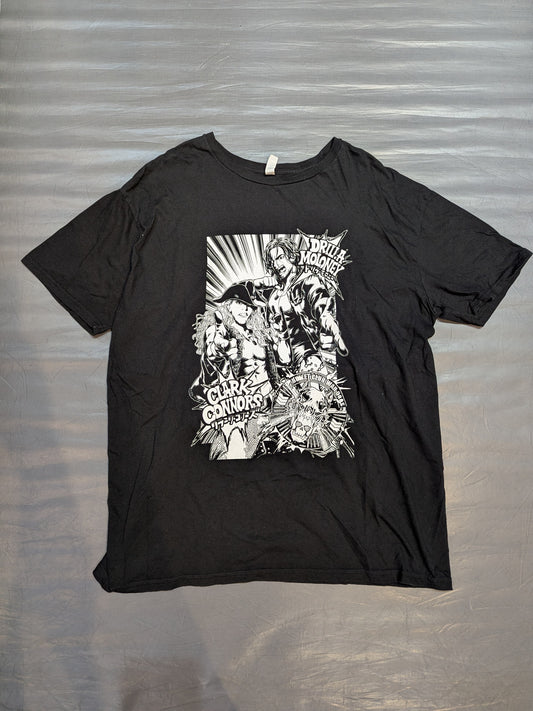 ドリラ・モロニー＆クラーク・コナーズ「BULLET CLUB WAR DOGS」イラストTシャツ