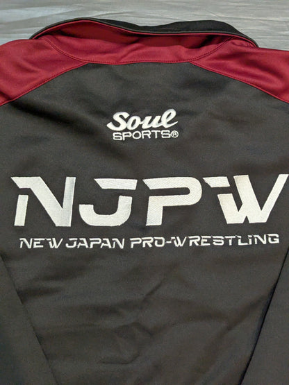 新日本プロレス×SOUL セットアップジャージ(ブラック×バーガンディ)